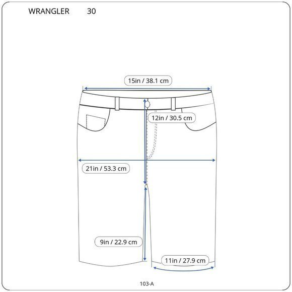 Wrangler Relaxed Fit Jean Shorts 606W1DH‎ Size 30 - Picture 3 of 9